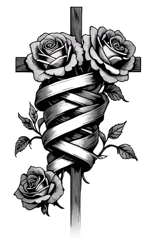 Cross Wrapped W Prim Roses