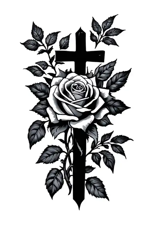 Cross W Prim Roses Growing