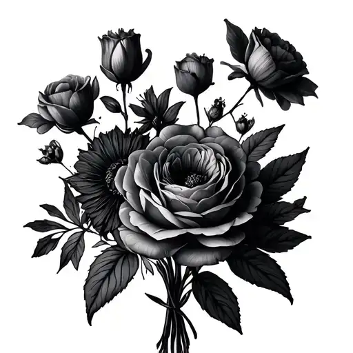 Small Bouquet Fine Line