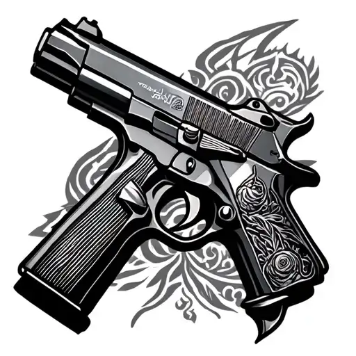 Gun And Quick Draws Interlocked