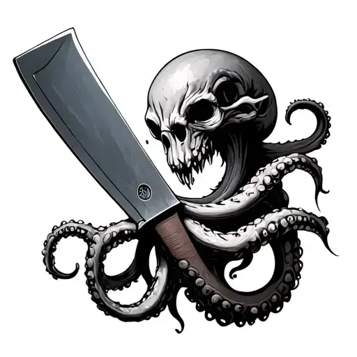 Tentacles Holding Machete