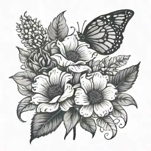 February And June Birthflowers With Text Whenever Wherever