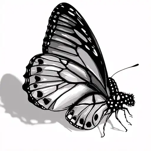 Butterfly Posing In