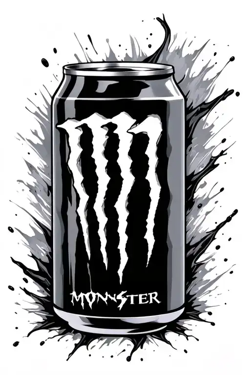 Ultra White Monster Energy Drink And Vw Golf Mk4