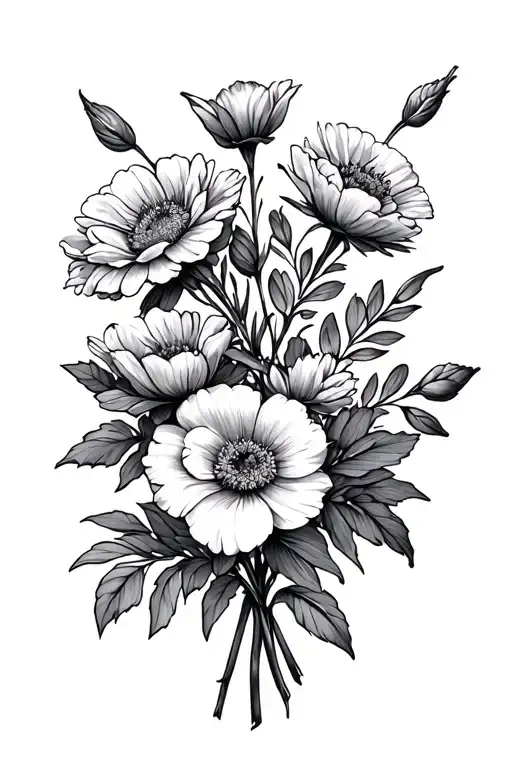 Birth Flower Bouquet