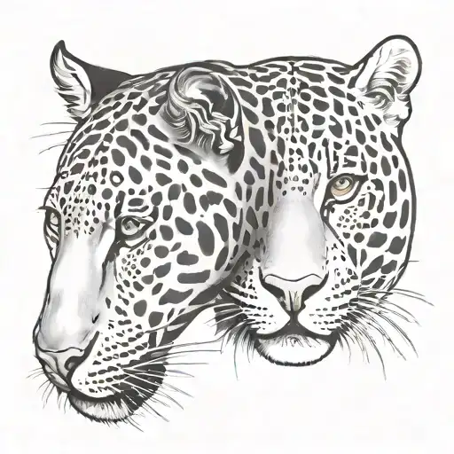 Half Horse Face Half Jaguar Face