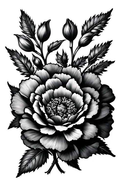 Carnation Flower Sleeve