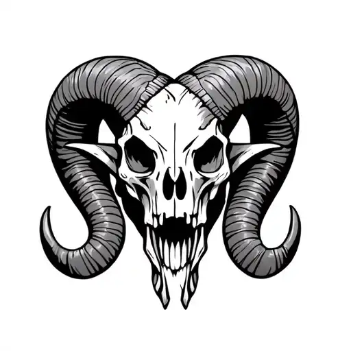 Ram Skull Metal Death