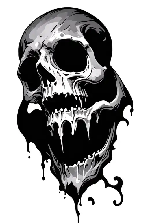 Chaotic Ghost Skull Sleeve