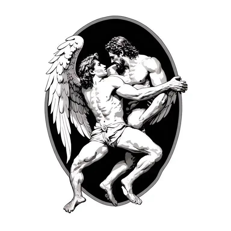 Jacob Wrestling With An Angel