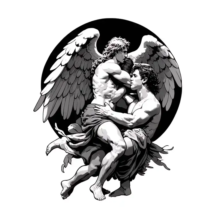 Jacob Wrestling With An Angel