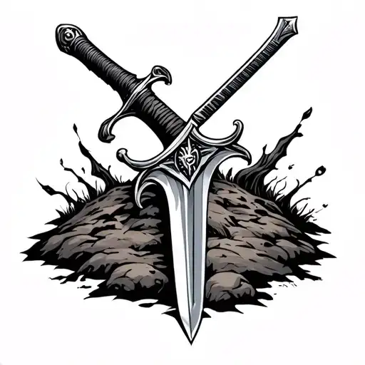 Sword In The Ground Paying Respect