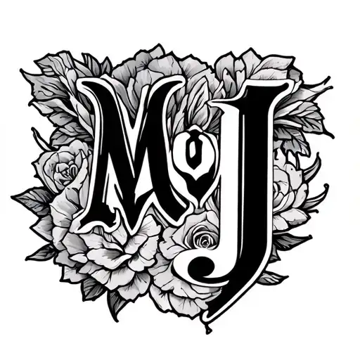 Hart Whit Letters M O And J