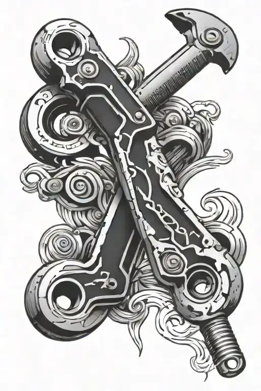 Pipe Wrench Intertwined