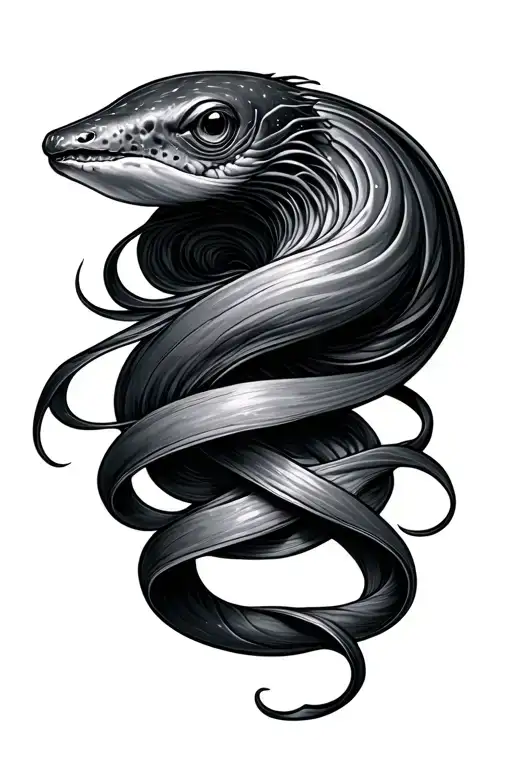 Ribbon Eel That Goes From My Hand To My Shoulder And I Want It To Go Around My Arm