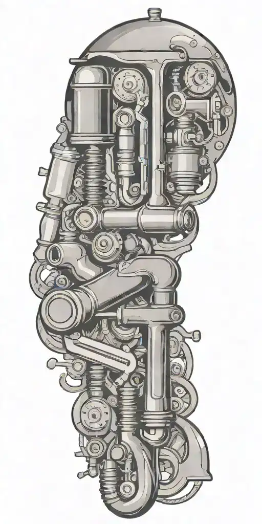 Plumbing Tool Set Arranged