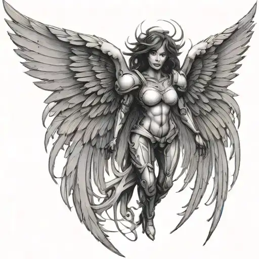 Battle Angel Wings Sun Shining