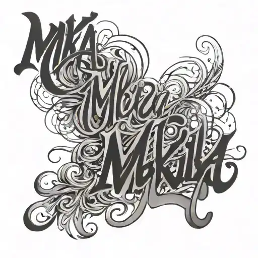 Makia Lettering Cursive Writing