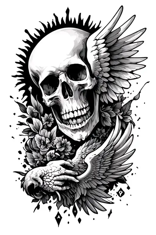 Memento Mori Text And Icarus Falling