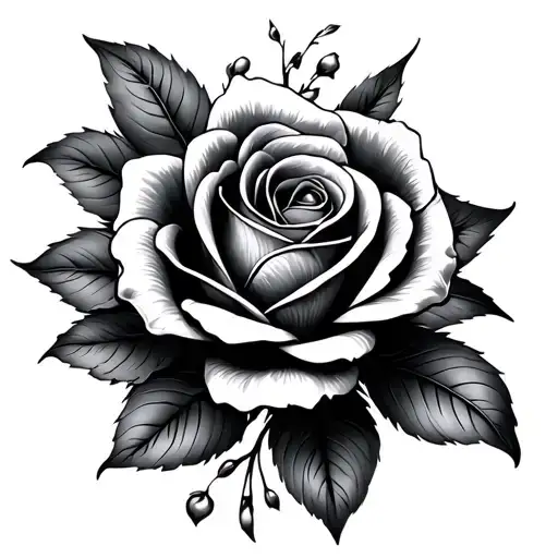 Lilly Flower And Rose Flower Love Symbol