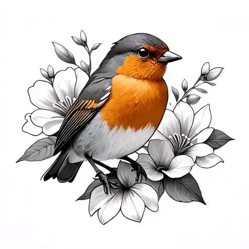 Robin Bird And Flowers 12 September 1997 En Numeros