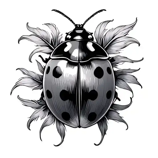 Ladybug Orchid Feather