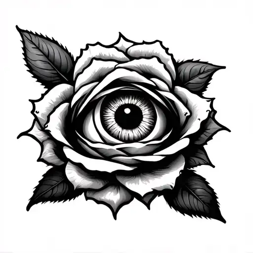 Greek Evil Eye & Entwined Rose Intertwined