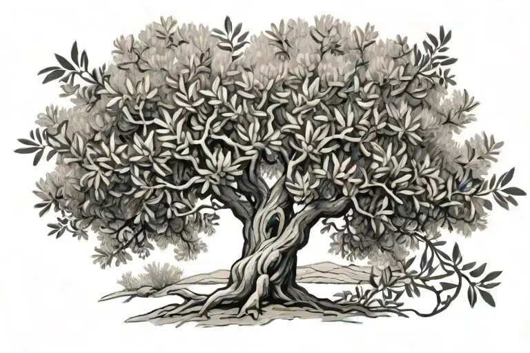 Olive Tree Surrounded