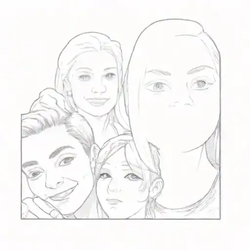 A Group Of People Taking A Selfie