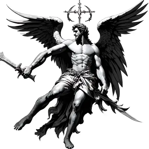 Saint Michael Killing Lucifer