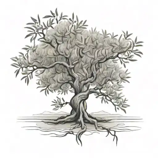 Olive Tree Intertwined