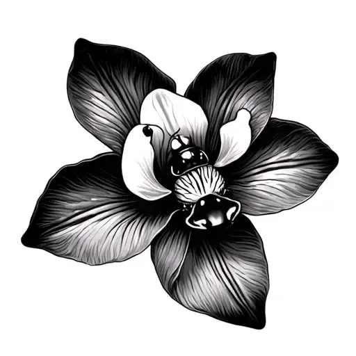 Ladybug Orchid Ribbon