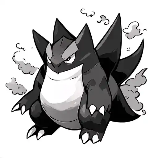 Ghost Pokemon Gengar Clouds