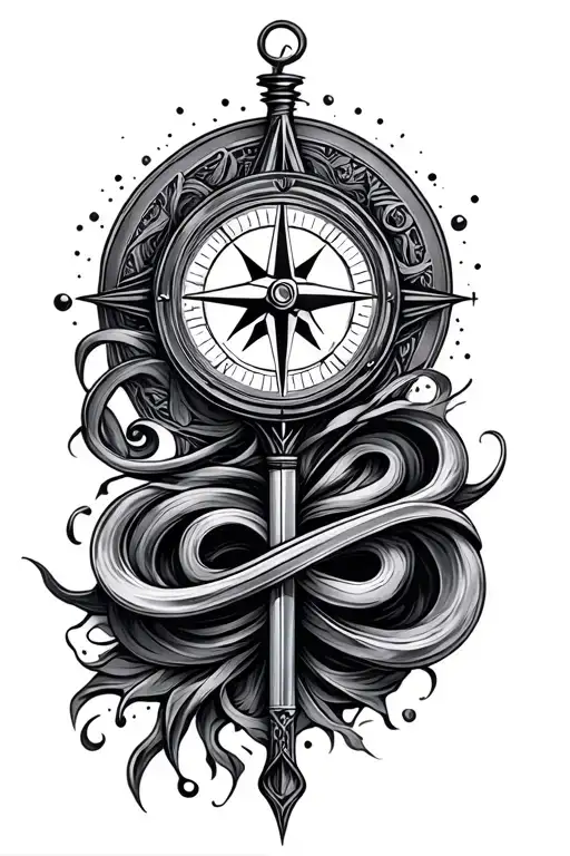 Infinite With Compass Design