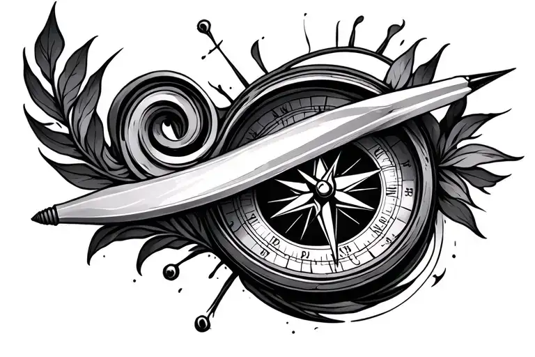 Infinite With Compass Design