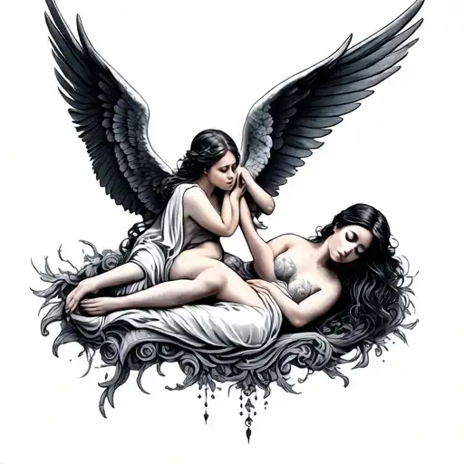 Sleep With The Angels Left And Right