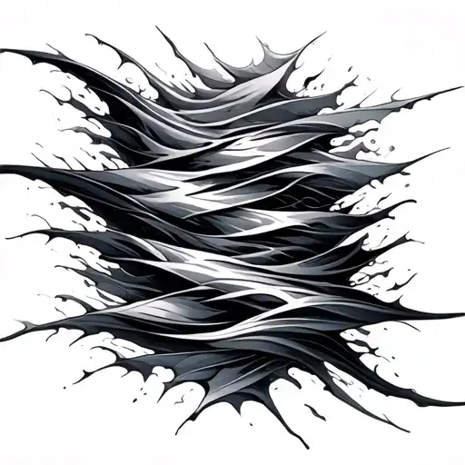 Tringle Irregular Wave Pattern Crashing