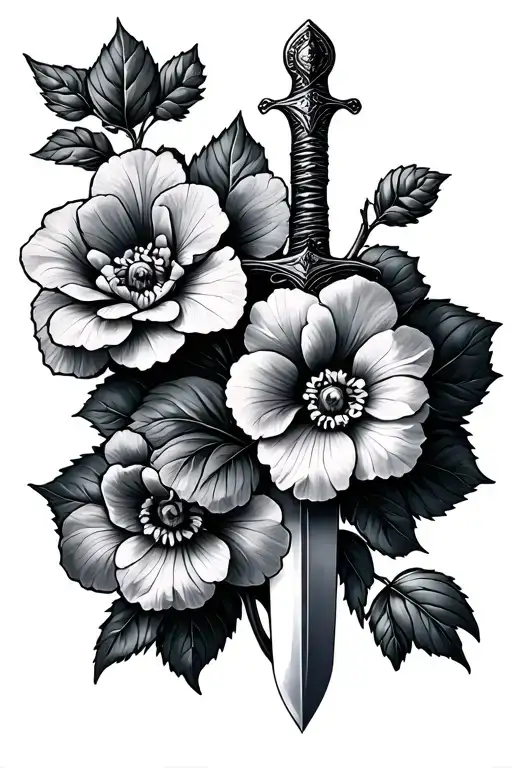 Primroses And Sword Wrapped