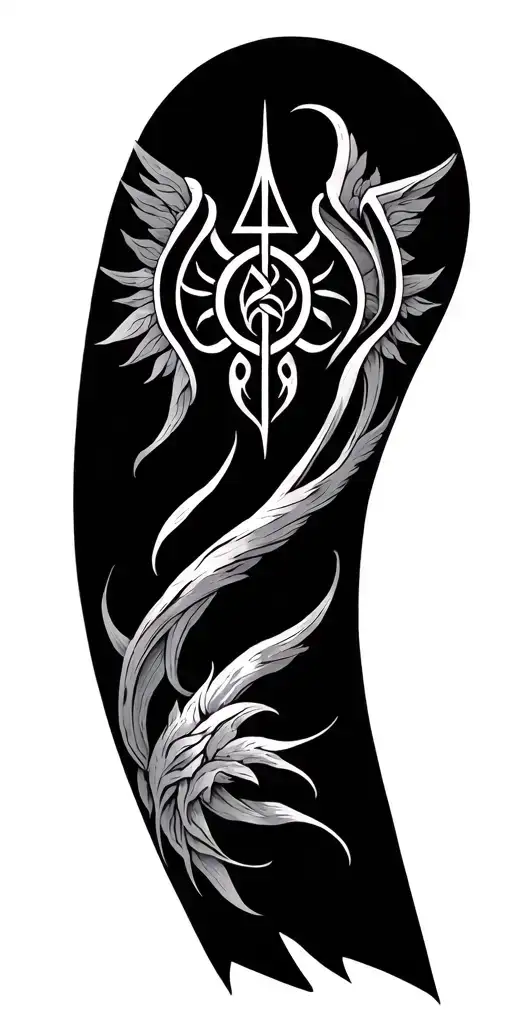 Nordic Symbols With Three Of Life