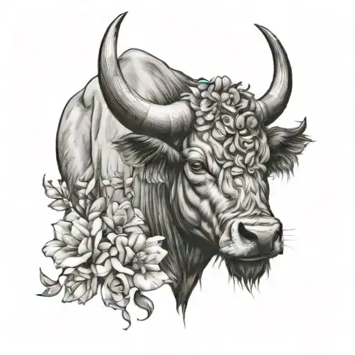 Taurus Tattoo Realistic For Female