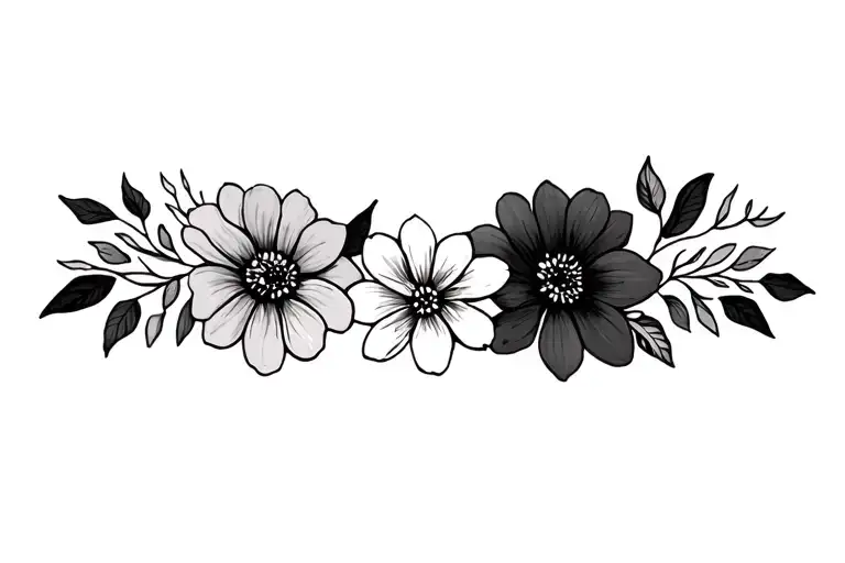 Flowers Gradient Shading