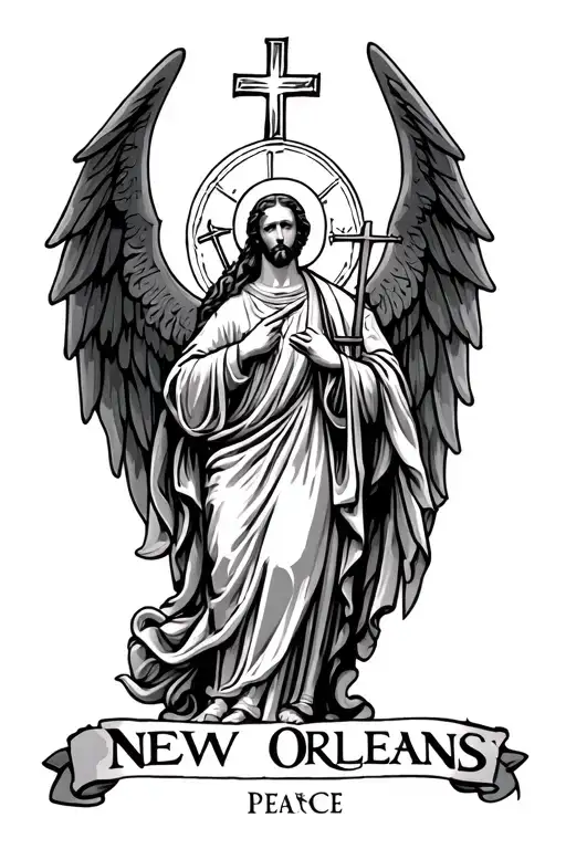New Orleans Catholic Angles Represented Protection And Peace
