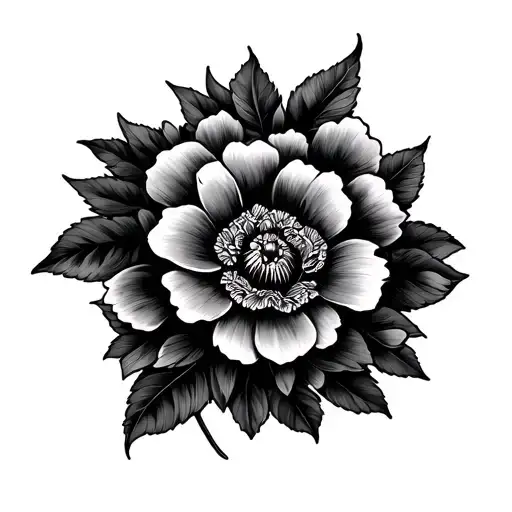 Coverup Floral Tattoo Design