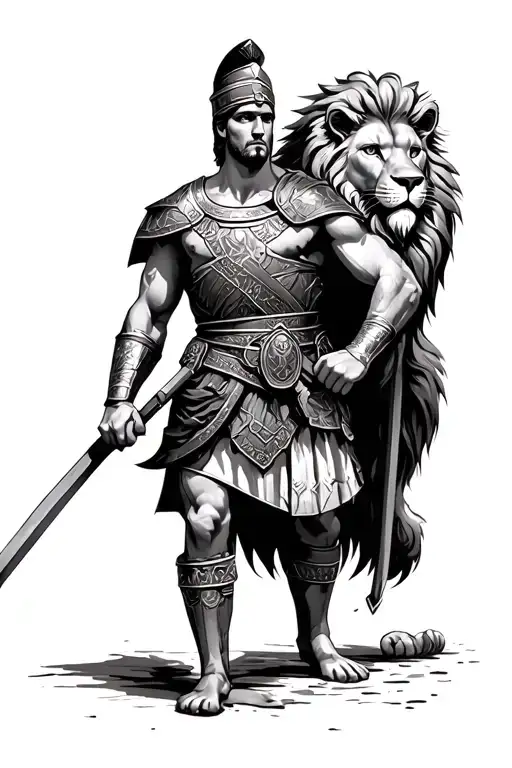 Roman Soldier Coliseum Leo The Lion