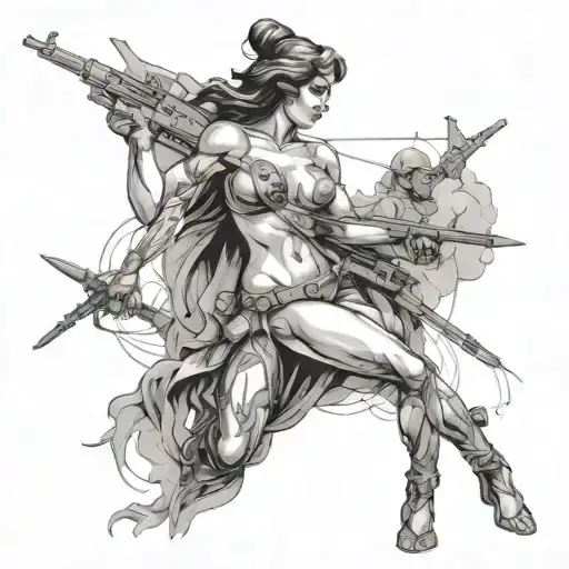 War And Nude Women Full Body