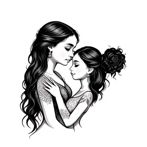 Mother And 2 Daughters