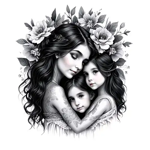 Mother And 2 Daughters