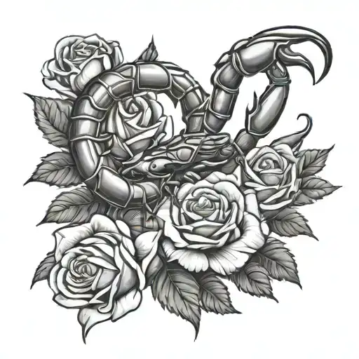Scorpion With Roses