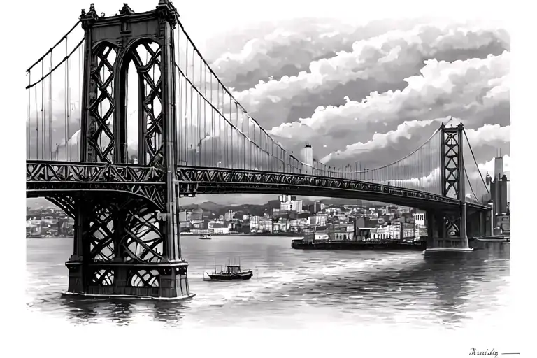 Golden Bridge In Vladivostok