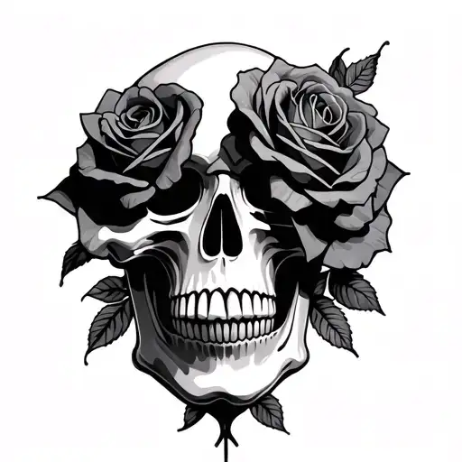 Skull And Roses